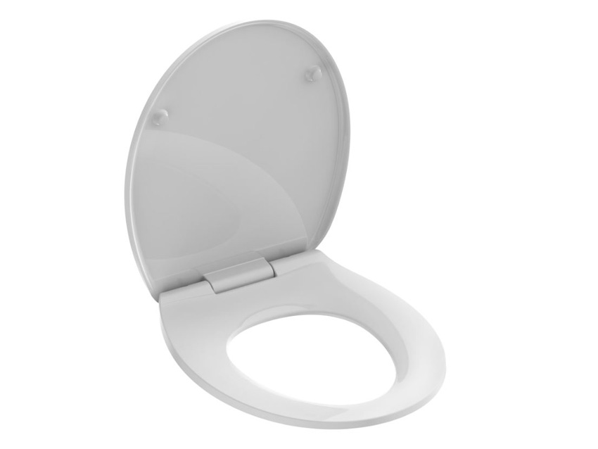 WC-bril softclose vlak wit