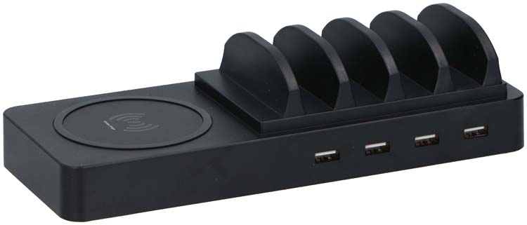 Station de recharger sans fil avec 4 portes USB