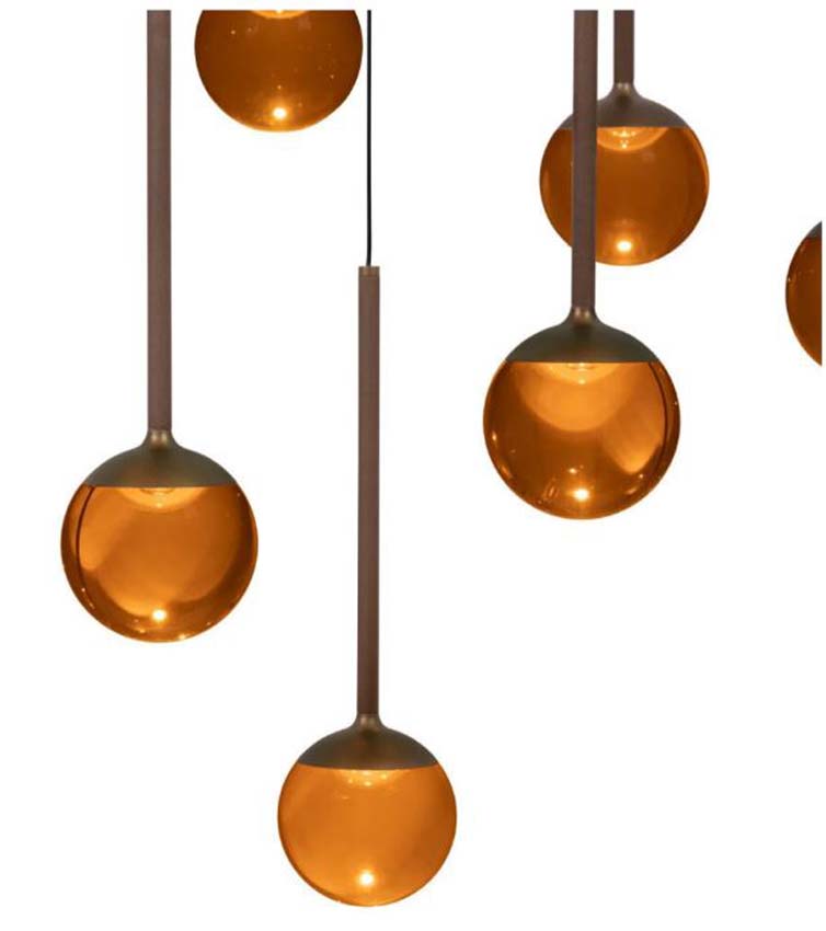 Lucide Premium Calina - Suspension - Ø 69,9 cm - LED Dimmable - CCT - 12x7W 2200K/3300K - Brun café Lucide Premium Calina - Suspension - Ø 69,9 cm - LED Dimmable - CCT - 12x7W 2200K/3300K - Brun café