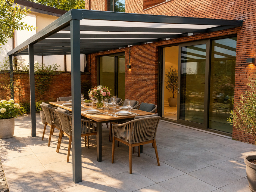 Toiture de terrasse Shadow anthracite 5x3m
