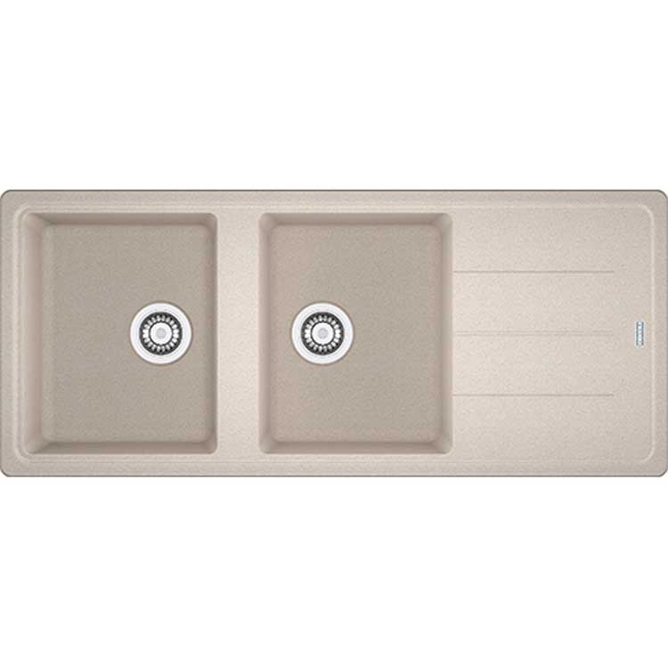 Spoelbak Franke Basis champagne 2 bak 116x50cm