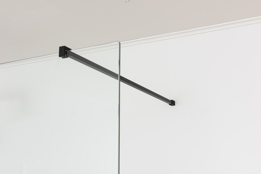 Receveur de douche Akon polybeton noir mat 160x90cm