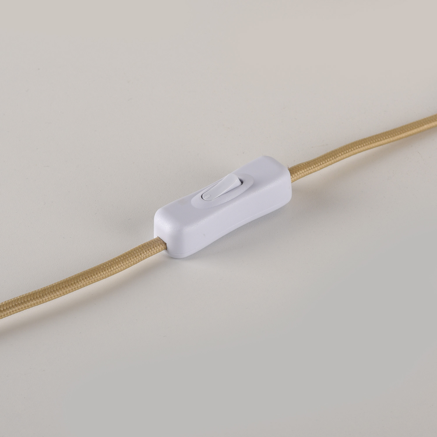 Lampe de table - sable/blanc - aspect travertin - Ø15cm - 1xG9 - 10W max. - ampoule non incluse