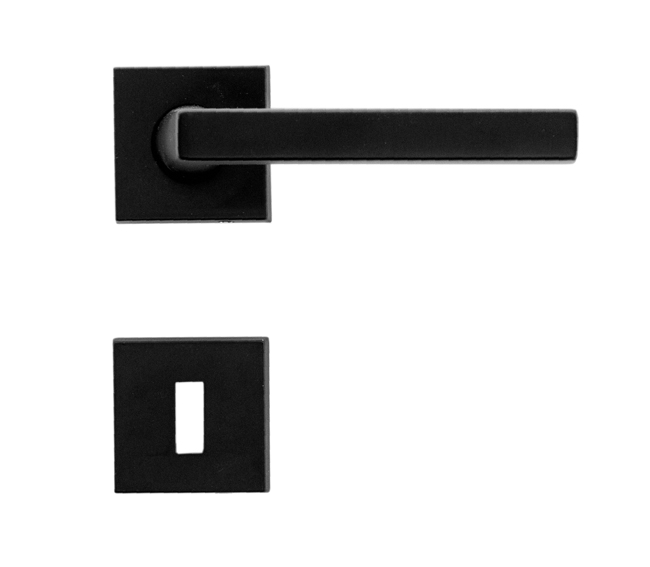Deurklink pro zwart Erice 14cm