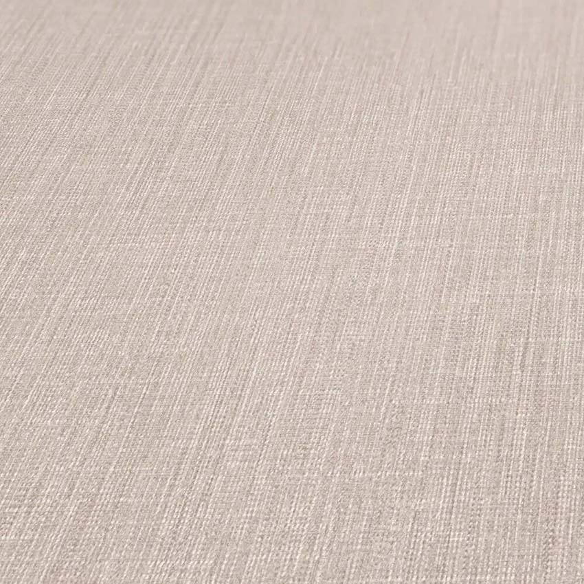 Vinyle sur papier peint intissé uni beige/brun clair 0,53x10,05m