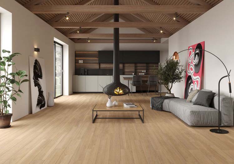 Keramisch parket Mellowwood beige 20x120cm