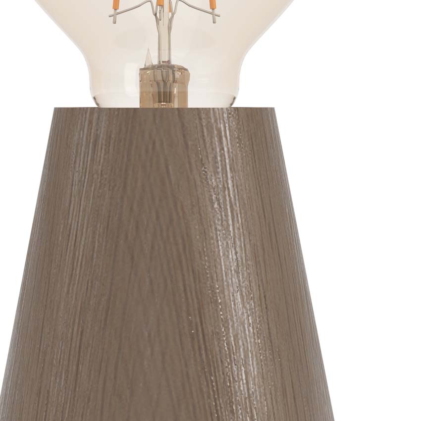 Lampe de table - Brun - H45cm - E27 - 1x40W