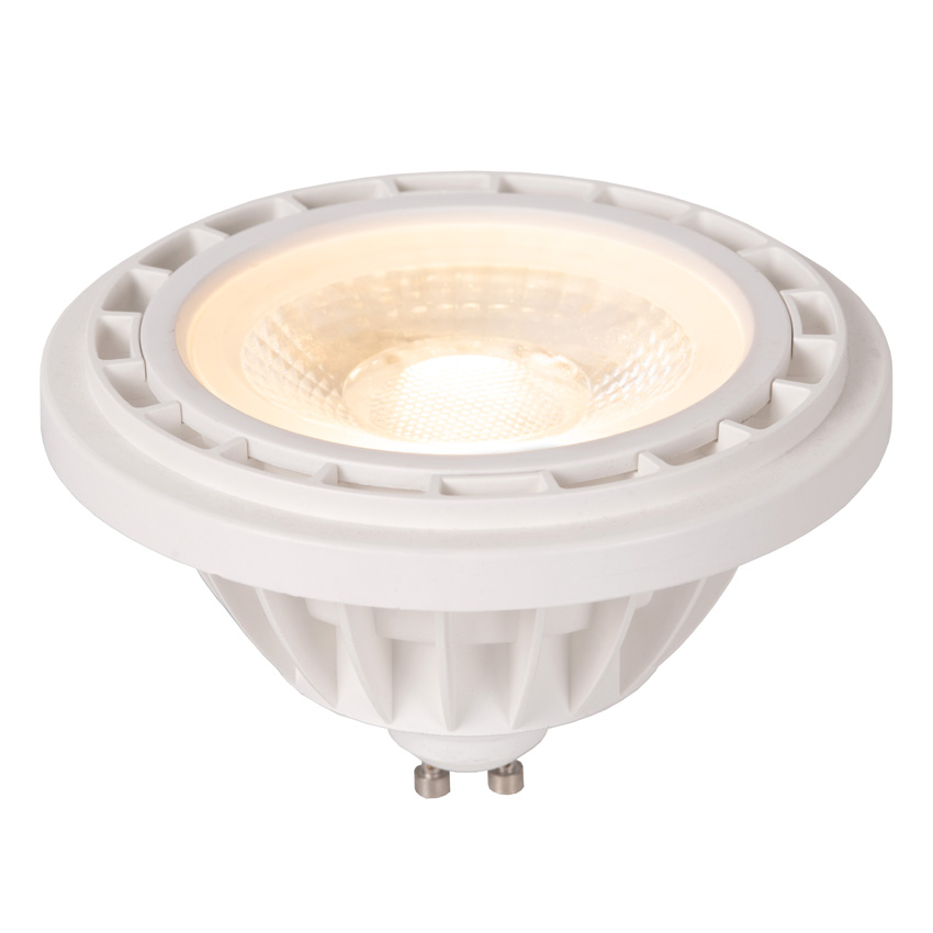 Lucide ES111 - Ampoule LED - Ø11cm - LED Dim to warm - GU10 (MR16) - 1x12W - 2200K/3000K - Blanc