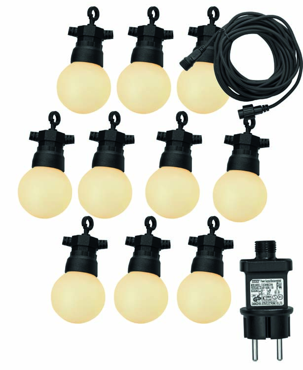 Eclairage de fête Adria 10 lampes câble 7,5m
