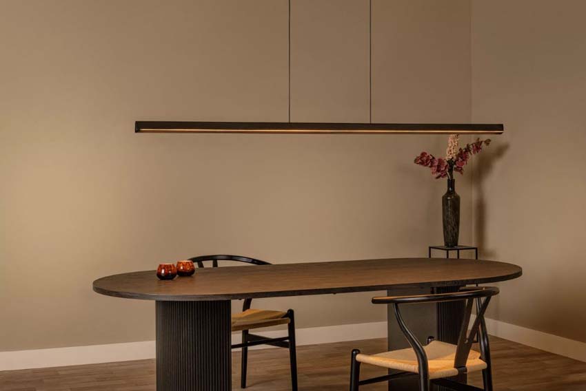 Lucide Vibes Felsted - Suspension - LED Dimmable - CCT - 1x28W 2200K/4000K - Noir