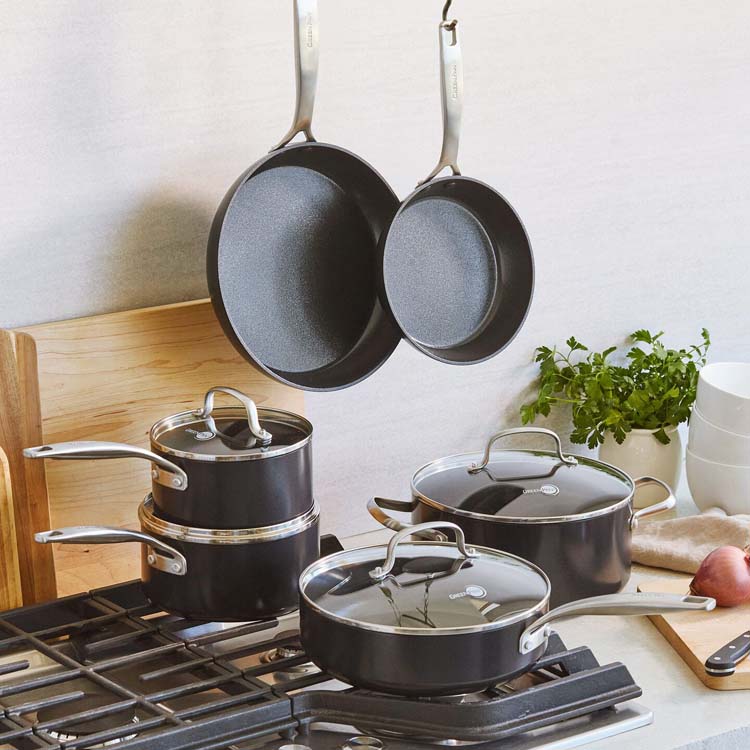 Braadpan Greenpan Copenhagen D24 cm antikleeflaag