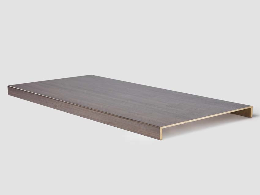 Dubbele traptrede Anza Oak 130x61x5,6cm