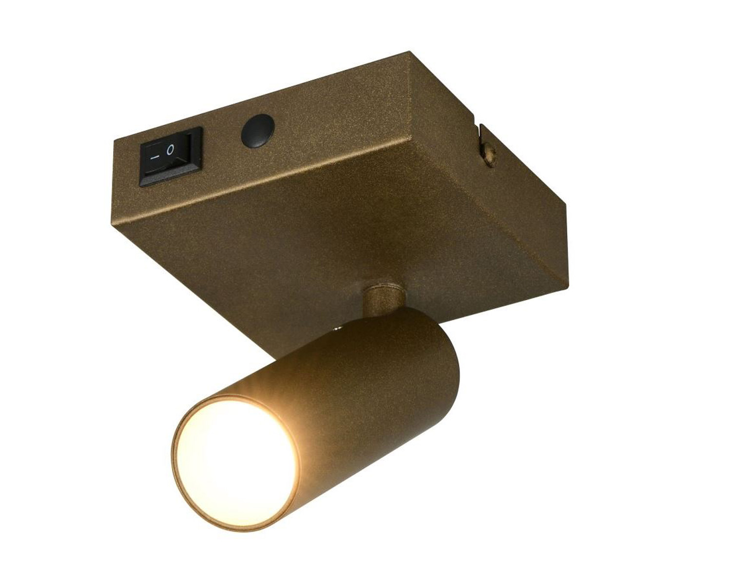 Spot en saillie - bronze - 10x11,5x15cm - dimmable - 1xGU10 max. 5W