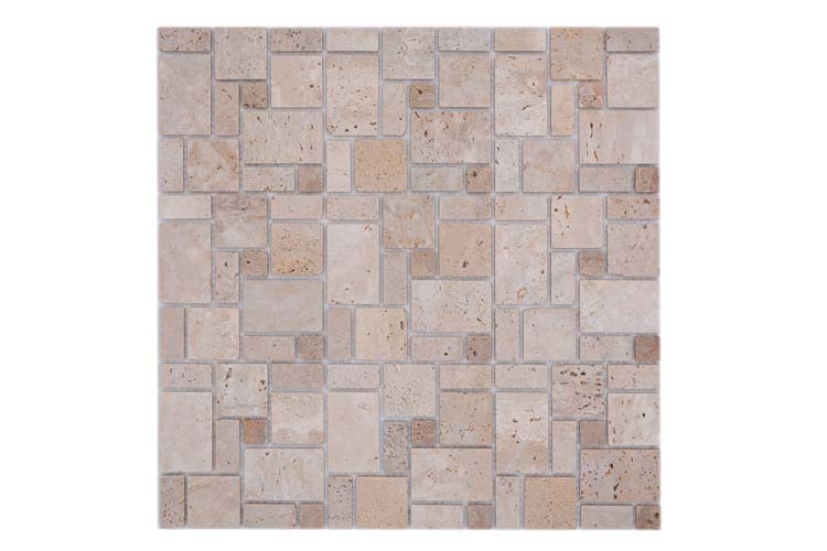 Mozaïek Combi Mix beige mat 30,5x30,5cm