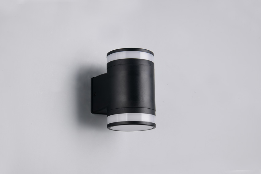 Wandlamp - mat zwart - 9,5x14x12cm - GX53 - 2x10W - 4000K