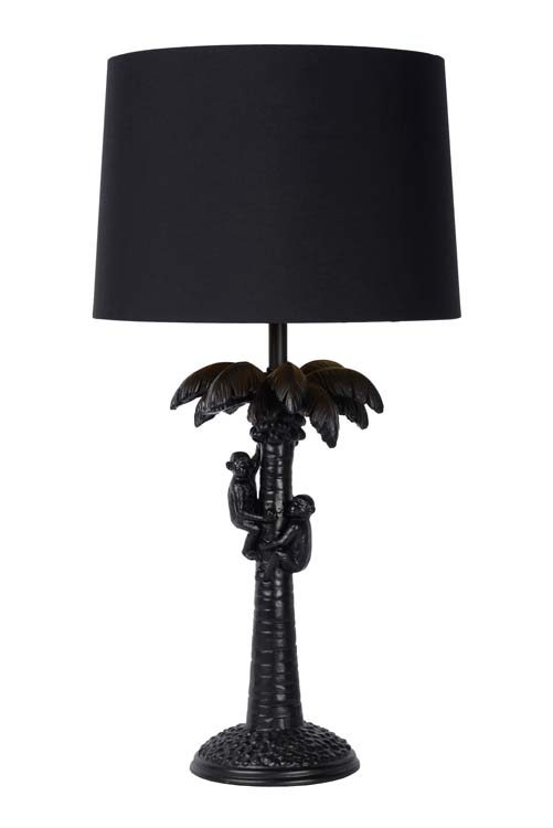Lampe de table palmier - noir - H50cm - E27 - 60W