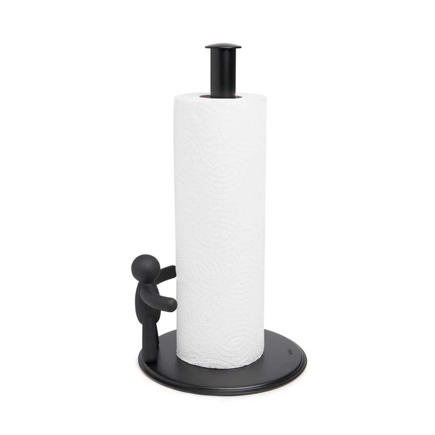 Porte-rouleau de cuisine Umbra Buddy noir
