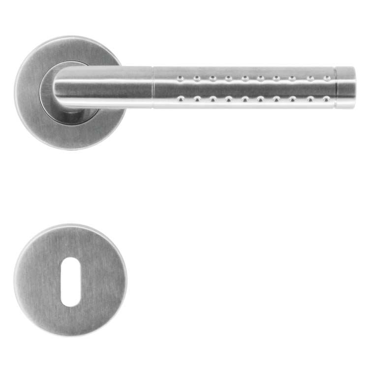 Poignée de porte campania bellunonox plus rosace barbe