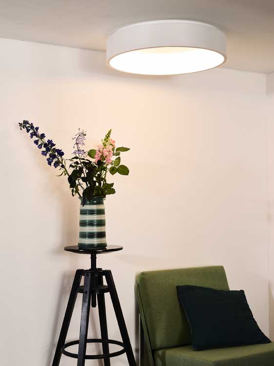 Lucide TALOWE LED - Plafonnière - Ø 60 cm - LED Dimb. - 1x42W 3000K - Wit