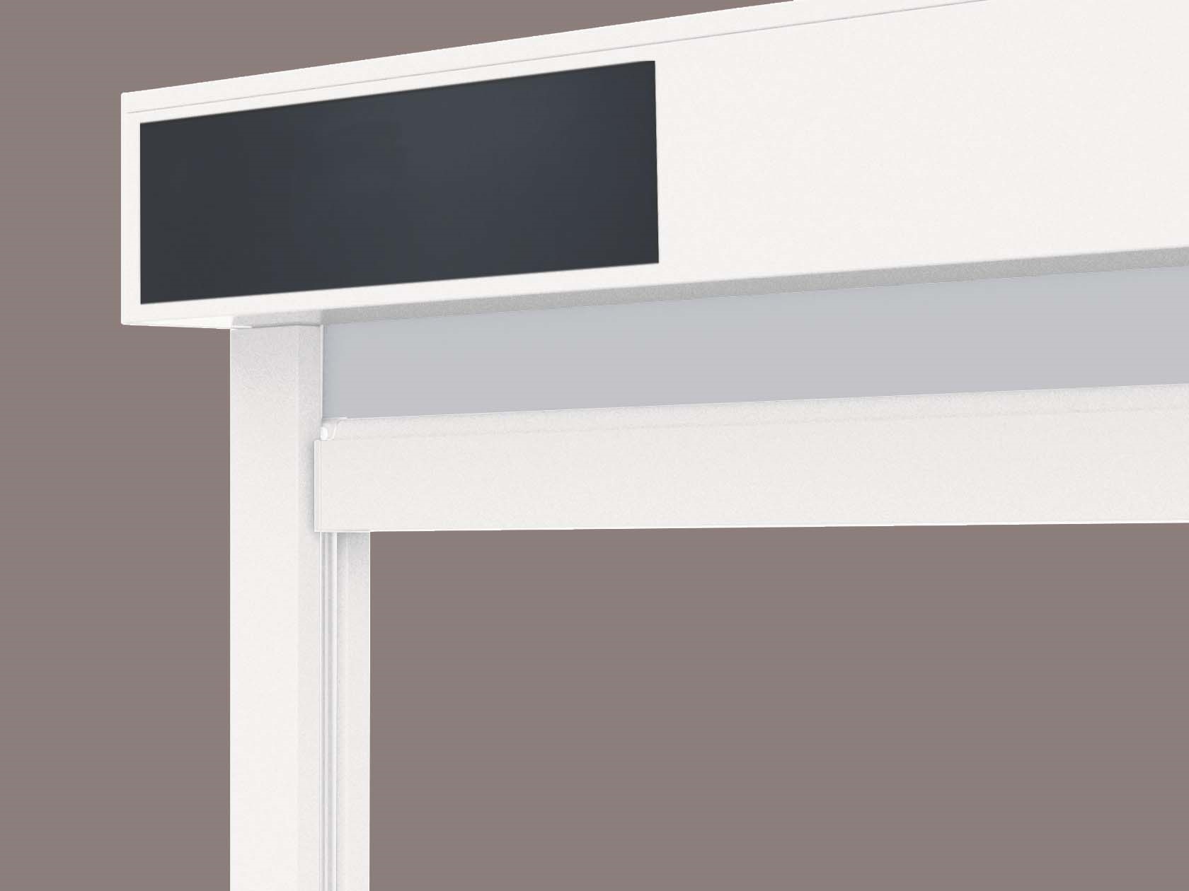 Store vertical extérieur Vinz L blanc solaire gauche sur mesure