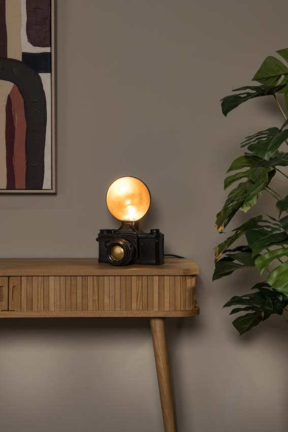 Lampe de table - 1xE14 - Noir