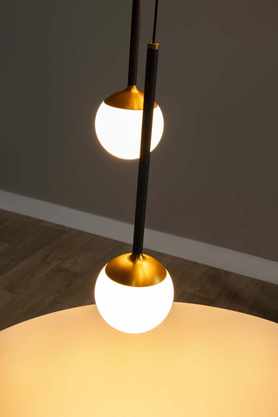 Lucide Premium Calina - Suspension - Ø41,9cm - LED dimmable - CCT - 5x7,4W 2200K/3300K - Noir