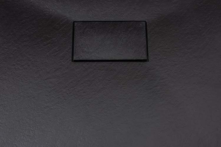 Douchebak Moby SMC zwart leisteenlook 90x90cm