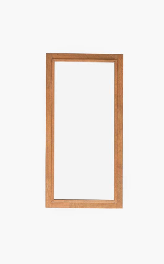 Vast raam Trae Meranti hout 46mm naturel op maat