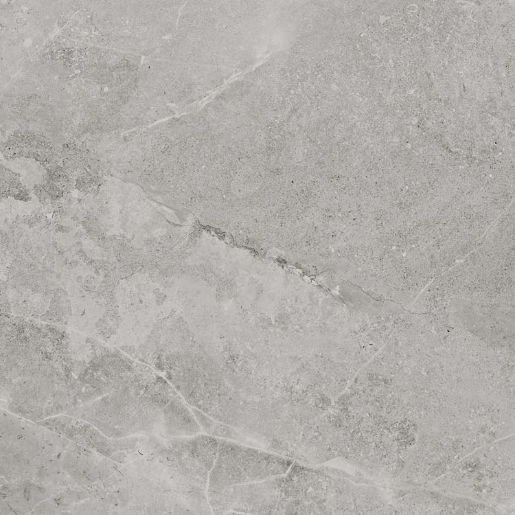 Carrelage de sol et mural Forte Di Marmi imitation marbre gris brillant 60x60cm