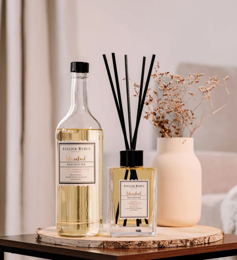 Recharge diffuseur à bâtonnets Atelier Rebul Istanbul 985ml avec bâtonnets
