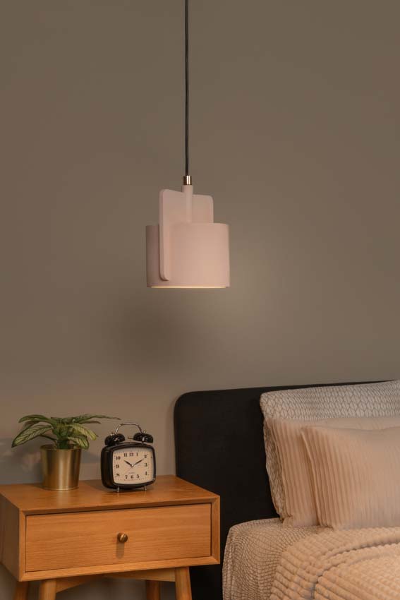 Lucide NINJA - Hanglamp - Ø 16 cm - 1xE27 - Roze