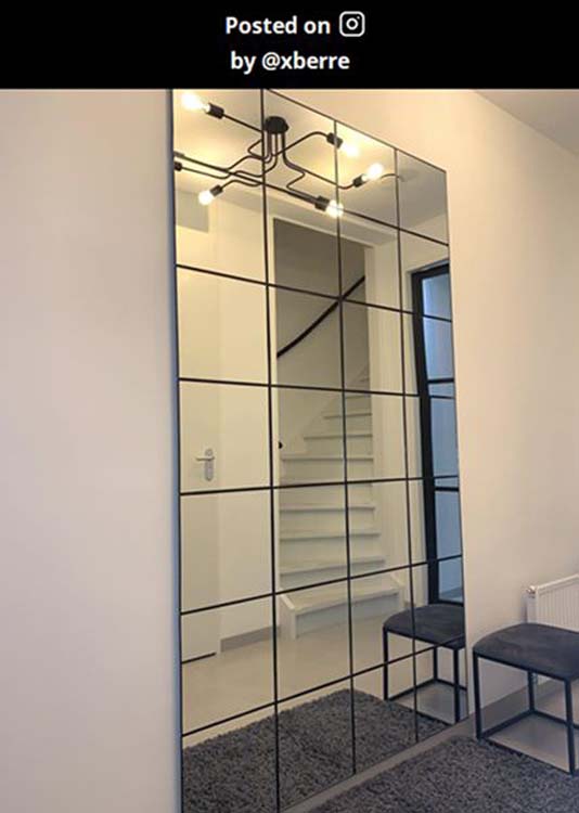 Plafonnier - noir - 100x75x20cm - 6xE27