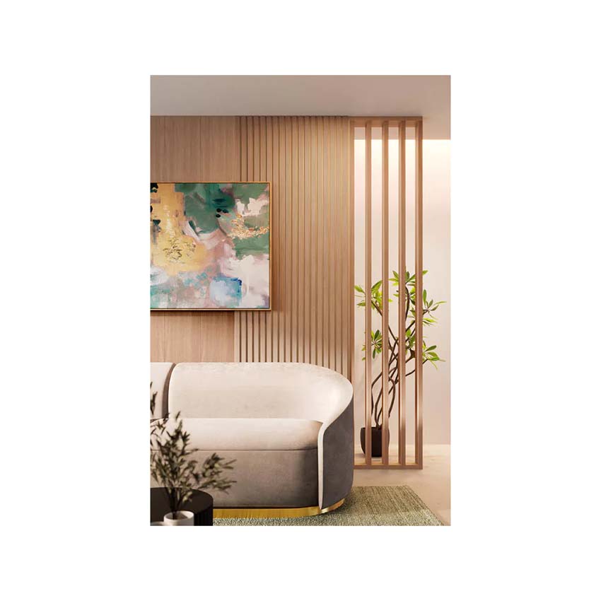 Top- of bodemprofiel roomdivider Line up Divide donker eik 192,5cm