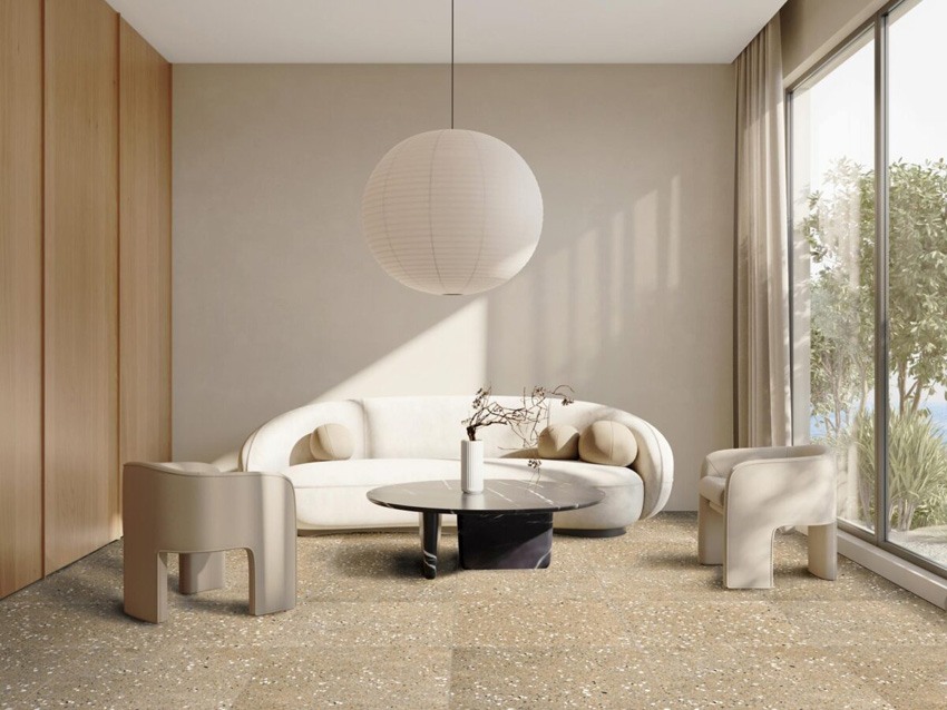 Carrelage de sol et mural Re-Bel taupe 60x60cm