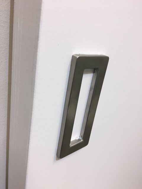 Porte coulissante simple à peindre complète Albero 93x211,5cm + rail + plaque de recouvrement blanc