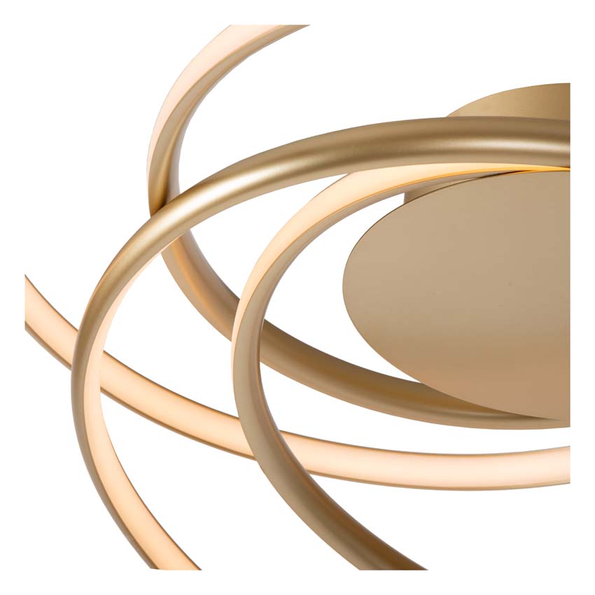 Lucide Kianti - Spot de plafond - Ø21cm - 3xGU10 - Taupe