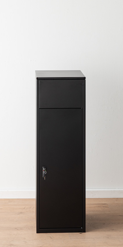 Boîte à colis Wisdom noire avec serrure à combinaison