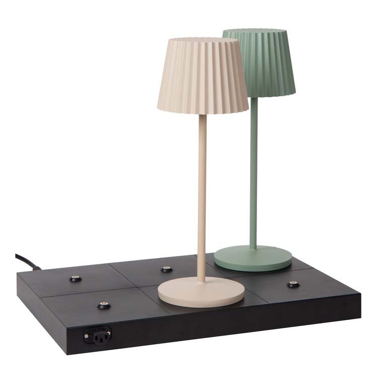 Lucide THE DOCK - Draadloze oplader / oplaadstation / Wireless charger - Max. 6 lampen - Zwart