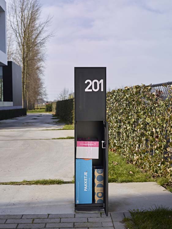 Pakketbrievenbus ONZO (eSafe) Fenix Front zwart