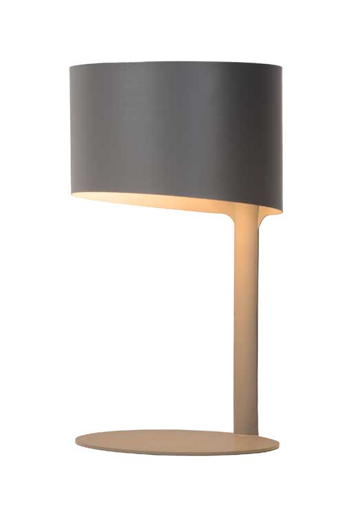 Lucide KNULLE - Tafellamp - Ø 15 cm - E14 - Grijs