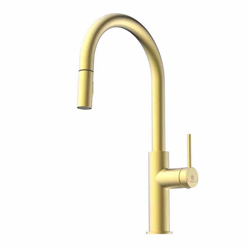 Robinet de cuisine Wasserwerk WK 13 Sphere or mat avec bec extractible