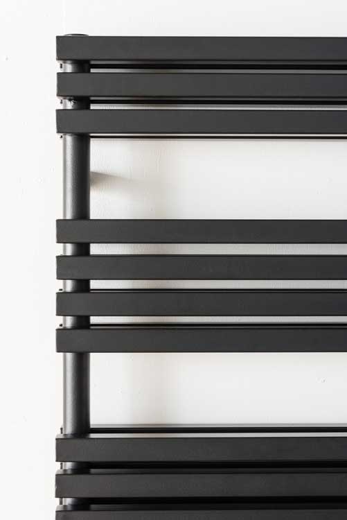 Radiateur sèche-serviette Xenia double noir 139,5 x 50 cm 1603 Watt