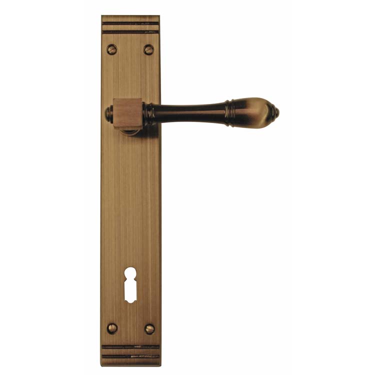 Poignée de porte pro luciana plaque bronze