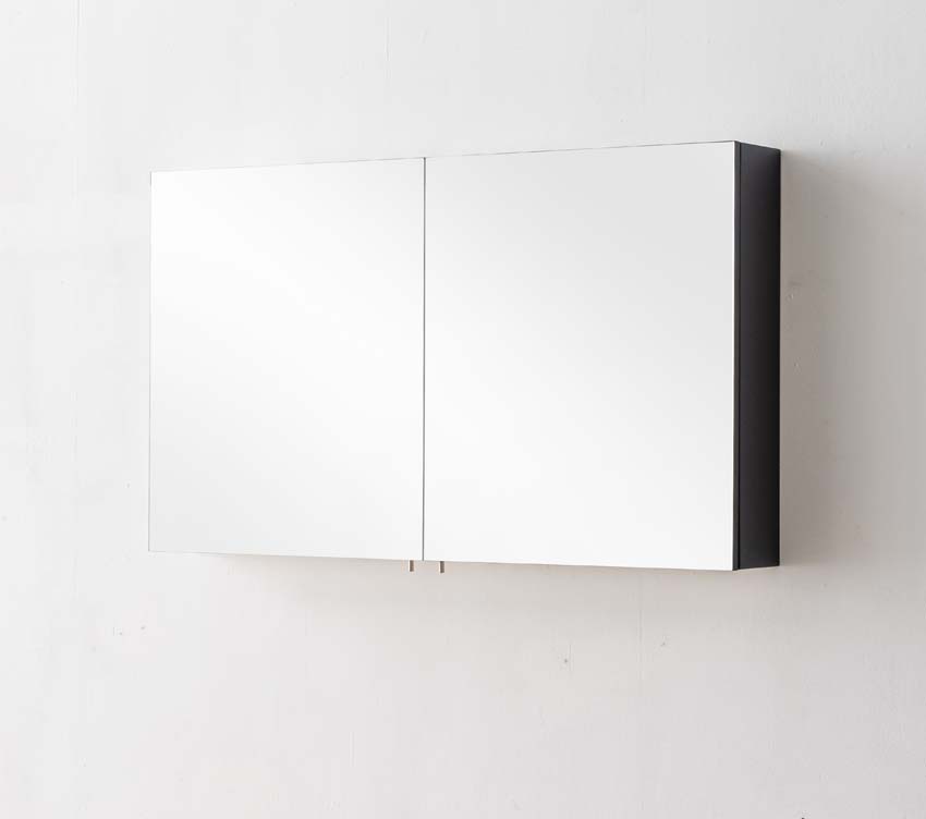 Spiegelkast Tibo/Tony mat grijs 120x67cm