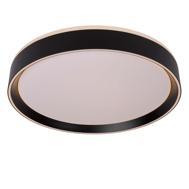 Lucide NURIA - Plafonnier - Ø 40 cm - LED Dim. - 1x24W 2700K - 3 StepDim - Noir