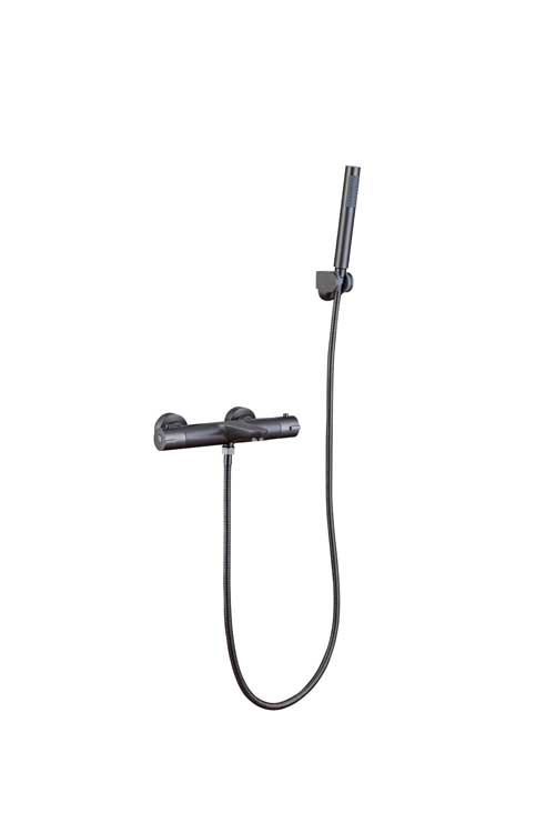 Badkraan Hanna thermostatisch met cooltouch gunmetal