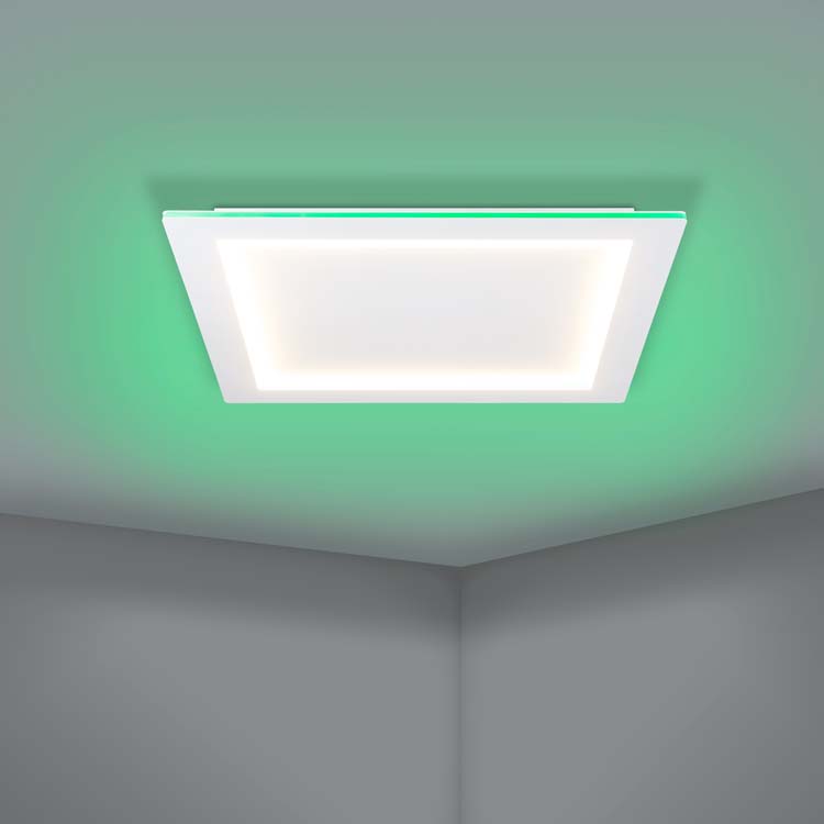 Plafonnier - blanc - 59,5x59,5cm - dimmable - LED - 1x35,5W - 2700-6500K + RGB