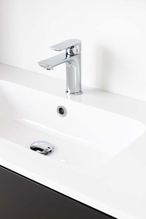 Meuble salle de bain Puro noir mat 900mm lavabo brillant Meuble salle de bain Puro noir mat 900mm lavabo brillant