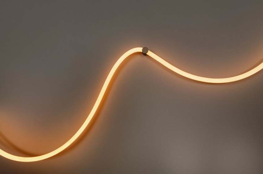 Lucide Vibes Janderin - Wandlamp - LED Dimbaar - CCT - 1x48W 2200K/3300K - Handbewegingssensor - Champagne