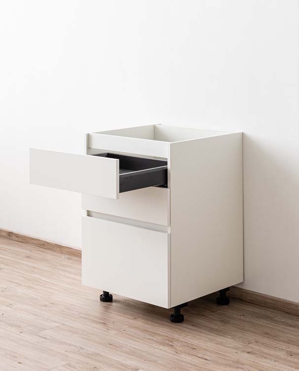 Keukenkast Plenti onderkast met 3 lades wit 60x78cm